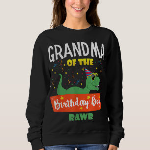 Moletom Vovó do garoto de aniversário Tee Raptor do Dinoss