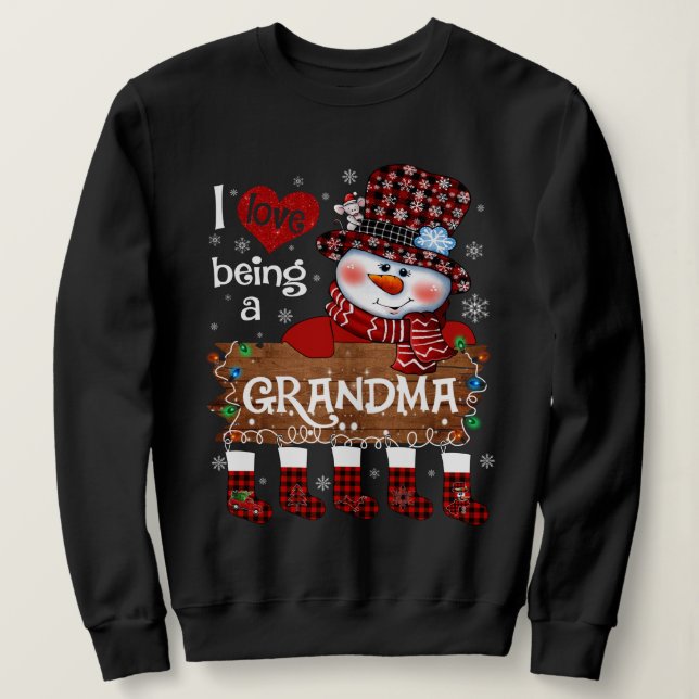 Moletom Vovó Natal (Frente do Design)