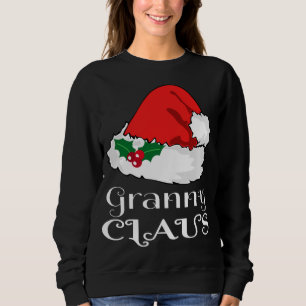 Moletom Vovó Natal Claus Correspondendo Pajama Santa Hat X