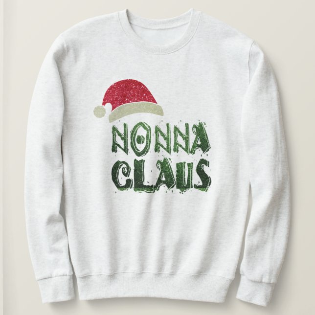 Moletom Vovó Nonna Claus Natal Clause Sweatch (Frente do Design)