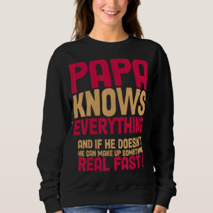 Moletom Vovô Papa sabe tudo Roupa Divertido Pais