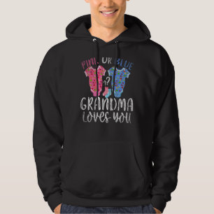 Moletom Vovó Rosa Ou Azul Te Ama O Futuro Nana Gênero