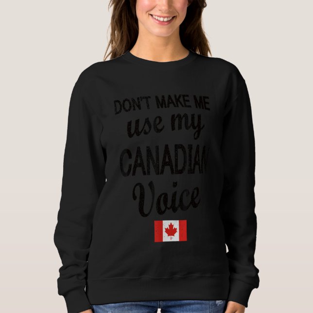 Moletom Voz canadense canadiana - Raízes canadenses (Frente)