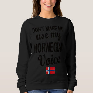 Moletom Voz Norueguesa Sinalizador Norueguês Raízes Norueg