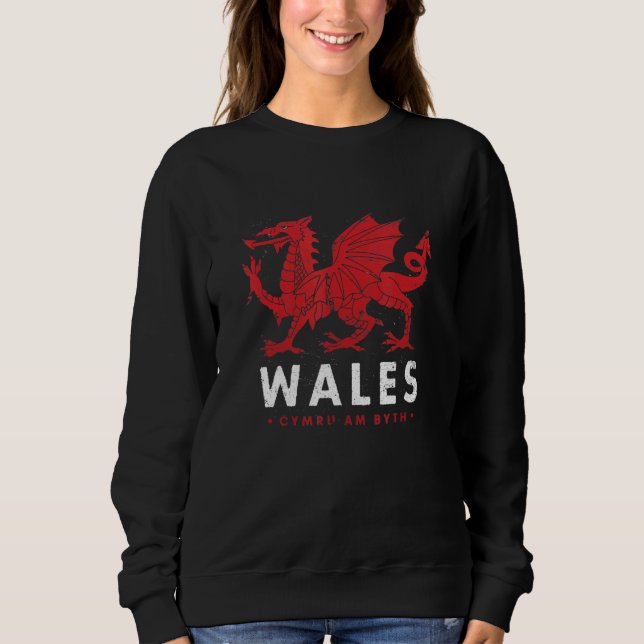 Moletom Wales Flag Welsh Dragon Baner Cymru Am Byth Welshm (Frente)