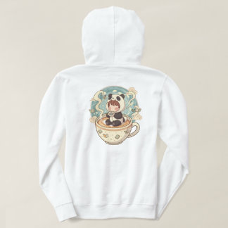 Moletom Warm Panda Coffee Cup Graphic Hoodie