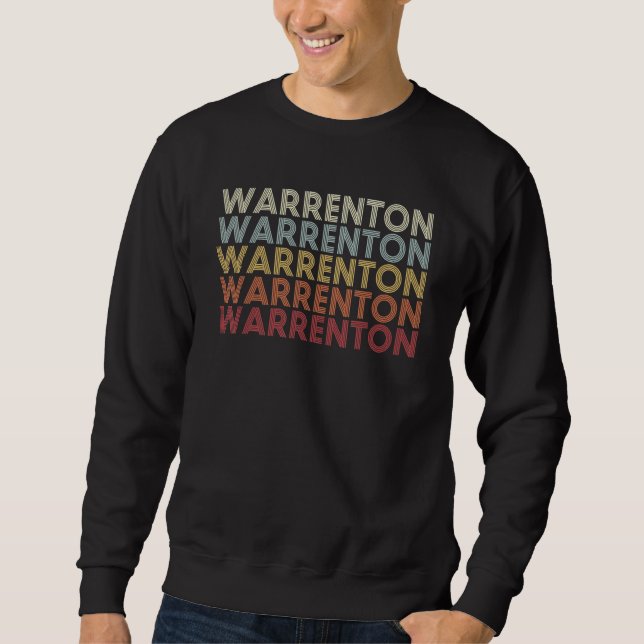 Moletom Warrenton Missouri Warrenton MO Retro Vintage Text (Frente)