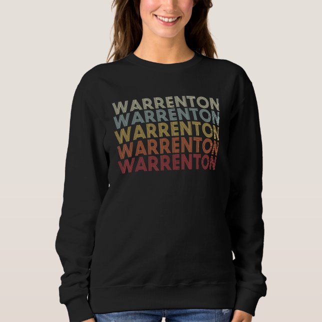 Moletom Warrenton Missouri Warrenton MO Retro Vintage Text (Frente)