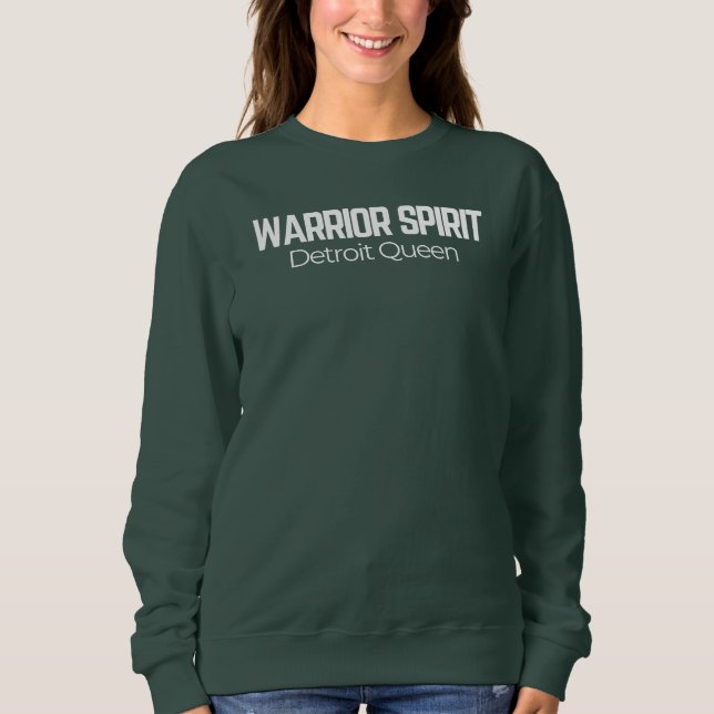 Moletom WARRIOR SPIRIT Detroit Queen Empowered Women  (Frente)