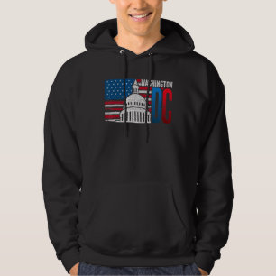 Moletom Washington Dc Capitol Hill American Flag Usa orgul