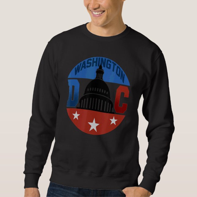 Moletom Washington Dc Capitol Hill American Flag Usa orgul (Frente)