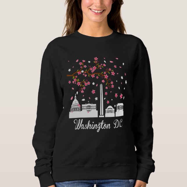 Moletom Washington Dc Cherry Blossoms Men Women Graphic (Frente)