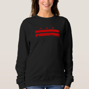 Moletom Washington Dc Flag Vintage Graphic - Retr Em Desvi