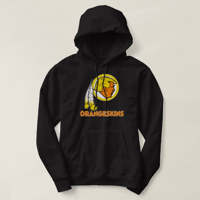 Moletom Washington DC Orangeskins Team Logo v1 Classic T S (Frente do Design)