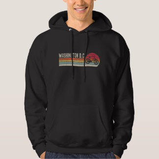 Moletom Washington DC Retro Ciclo Hoodie Bicicleta Hoodie