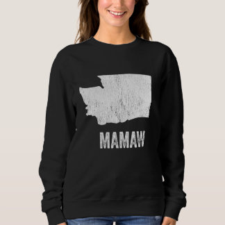 Moletom Washington Mamaw Washington Silhouette State Coole
