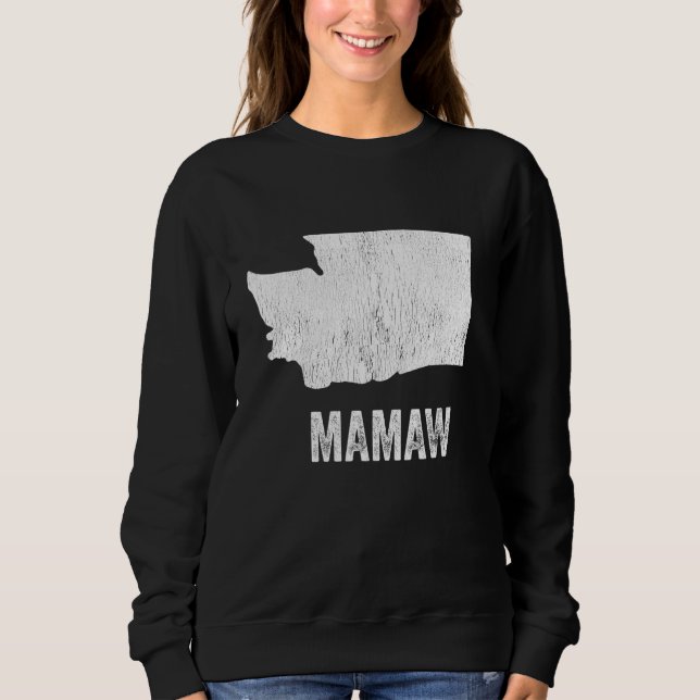 Moletom Washington Mamaw Washington Silhouette State Coole (Frente)