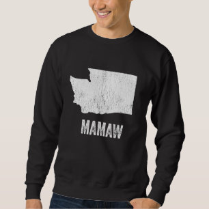 Moletom Washington Mamaw Washington Silhouette State Coole