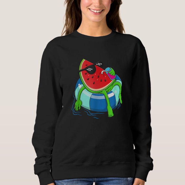 Moletom Water Floating Cute Watermelon   Women Water Fruit (Frente)
