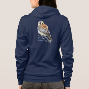 Moletom Watercolor American Kestrel Falcon Bird Hawk