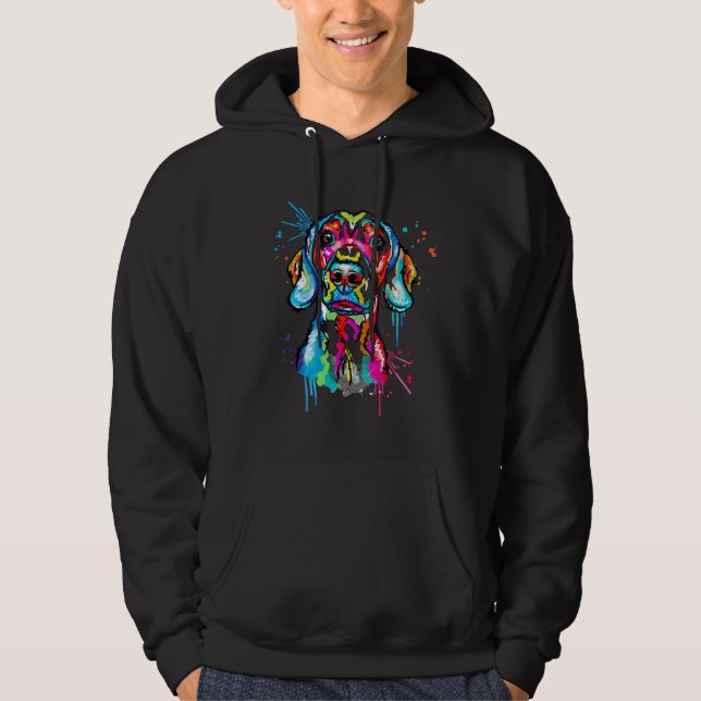 Moletom Watercolor Dachshund (Frente)