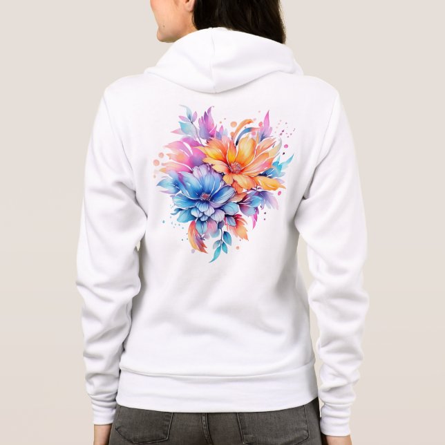 Moletom Watercolor Floral Flowers Design-24683 (Verso)