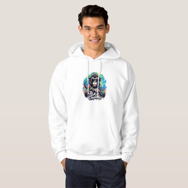 Moletom Watercolor Mau Macaco Hoodie Sweet (Frente Completa)