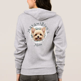 Moletom Watercolor Yorkie e Floral Wreath