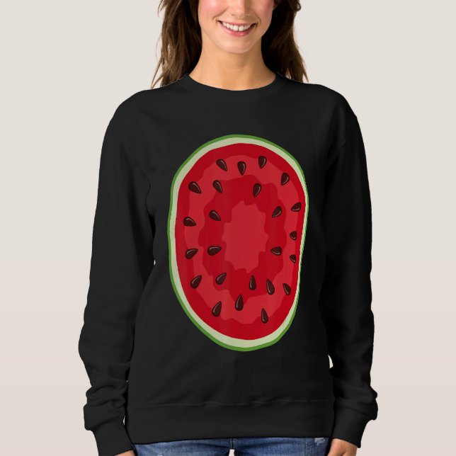 Moletom Watermelon Costume Crew     Halloween Costume Frui (Frente)