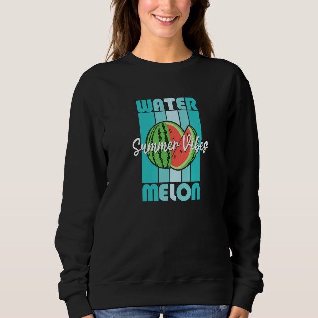 Moletom Watermelon Summer Vibes Cool Tropical Melon Cute V (Frente)