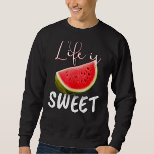 Moletom Watermelon Vegan I Life Is Sweet I Garden Nature