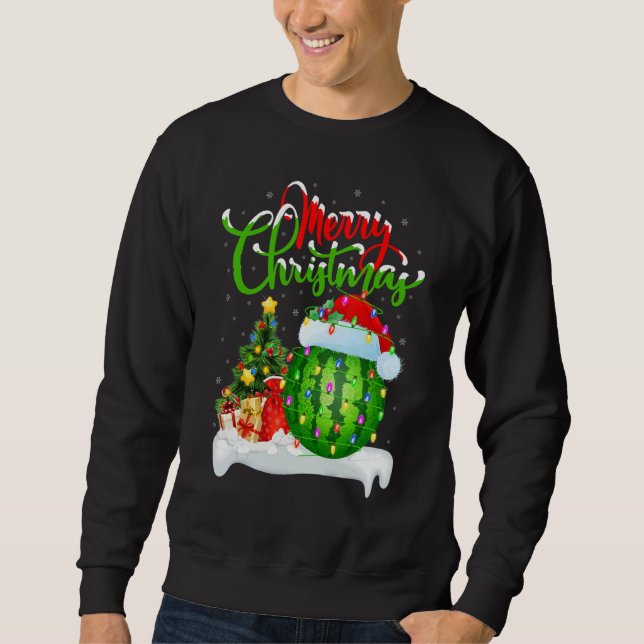 Moletom Watermelon   Xmas Decorations Santa Watermelon Chr (Frente)