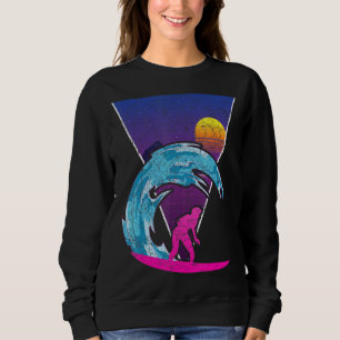 Moletom Watersport Ondas Ondas Oceânicas Surfing Vaporwave
