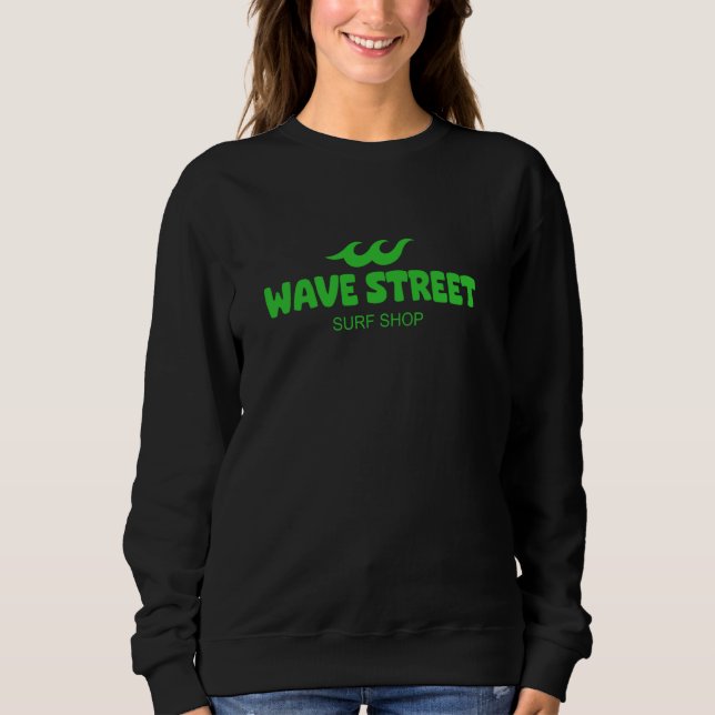 Moletom Wave Street Classic Green Waves Beach Compro Gr (Frente)