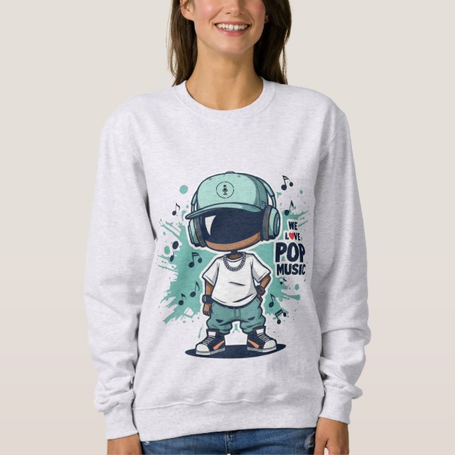 Moletom We Love Pop Music (Frente)