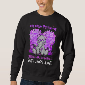 Moletom We Wear Purple Chiari Malformation Awareness Messy
