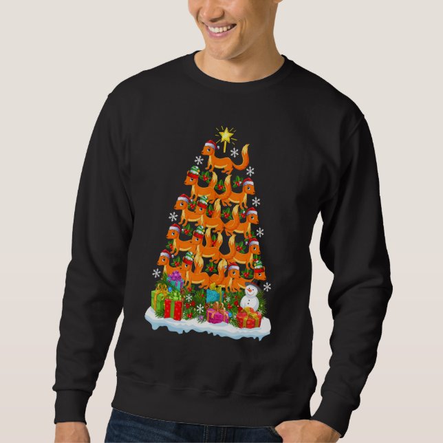 Moletom Weasel   Xmas Holiday   Weasel Christmas Tree (Frente)