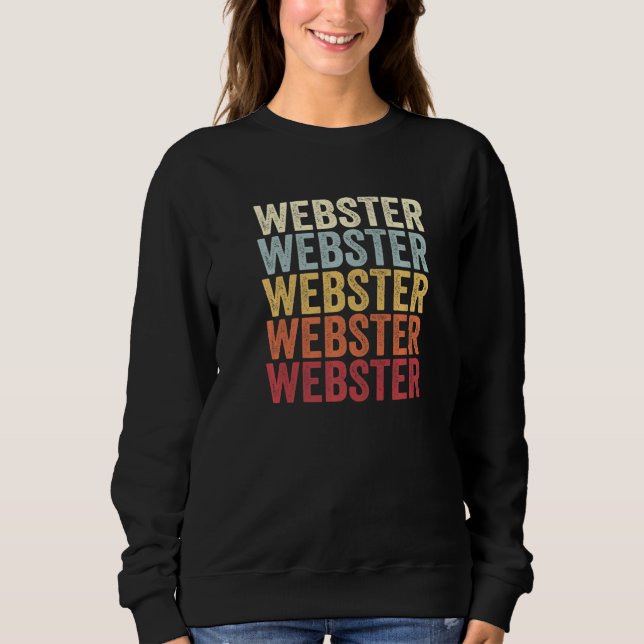 Moletom Webster Nova York Webster NY Retrô Texto Antigo (Frente)