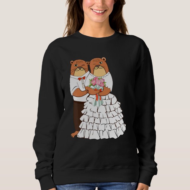 Moletom Wedding Others Otter Animal Marine Biologist (Frente)