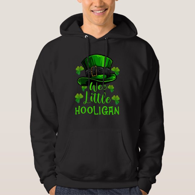 Moletom Wee Little Hooligan Shamrock Leprechaun Rua Patric (Frente)