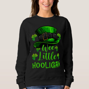 Moletom Wee Little Hooligan Shamrock Leprechaun Rua Patric