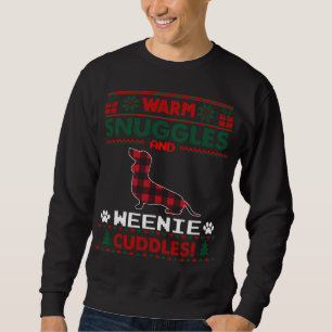 Moletom Weenie Christmas Pajama Weiner Ugly Christmas Swea