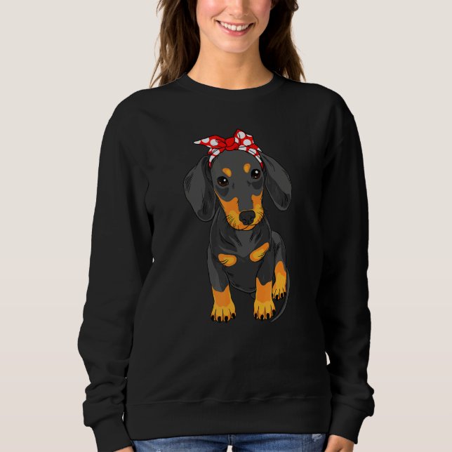 Moletom Weenie Mama Doxie Dachshund Cut Weiner Cães Mãe Mo (Frente)