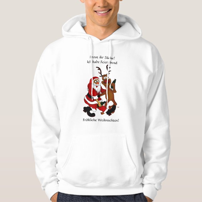 Moletom Weihnachtsmann mit Elch (Frente)