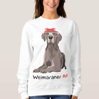 Moletom Weimaraner Mãe Bandana Womens Weimaraner Cão