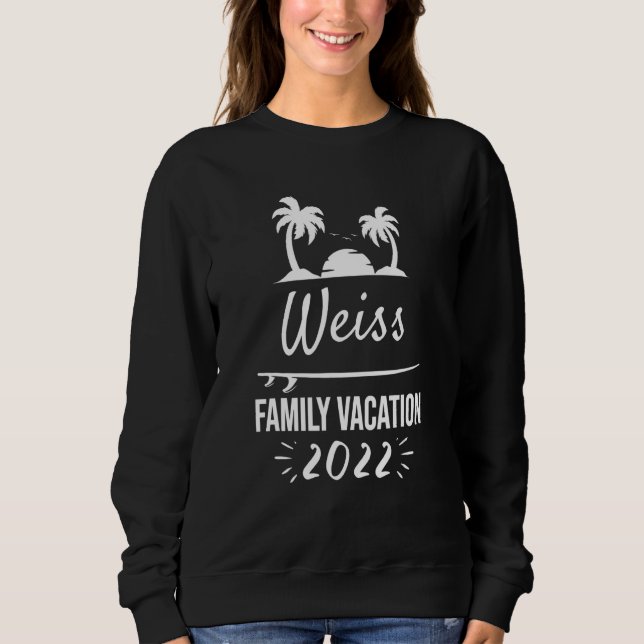 Moletom Weiss Family Vacing Tropical Group Beach (Frente)
