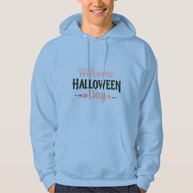 Moletom Welcome Halloween Day Typography Design (Frente)
