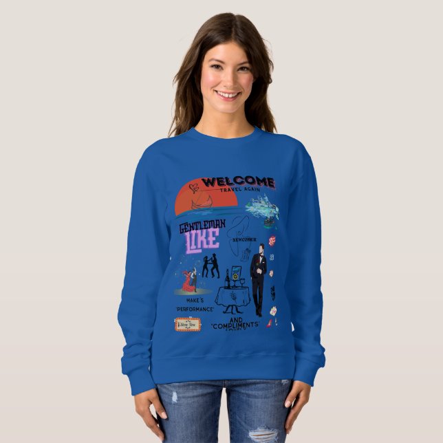 MOLETOM WELCOME TRAVEL AGAIN (Frente Completa)