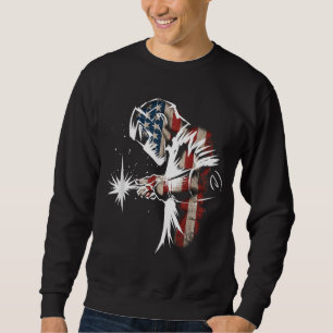 Moletom Welder American Flag USA Patriotic Welder Gift