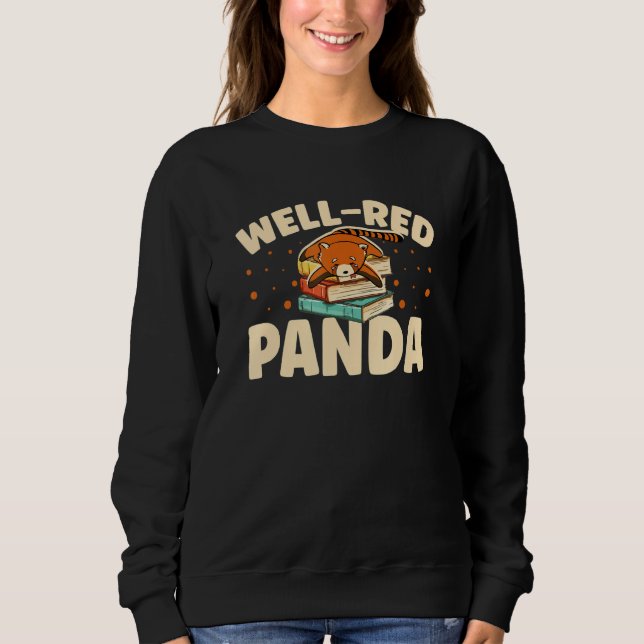 Moletom Well Red Panda Zookeeper Zoogoer Wildlife Bookworm (Frente)